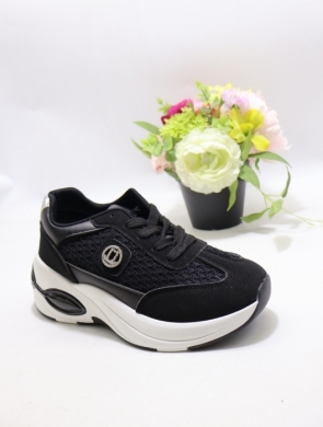 Buty sportowe damskie na płaskim (36-41) ALLS-25 BLACK