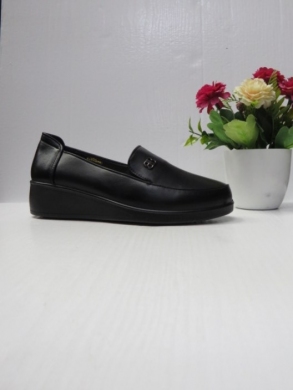 Mokasyny damskie na koturnie (36-41) 6035-1 BLACK