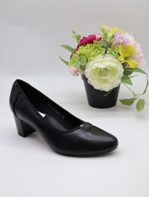 Czółenki damskie na obcasie (36-41) YCC-161 BLACK