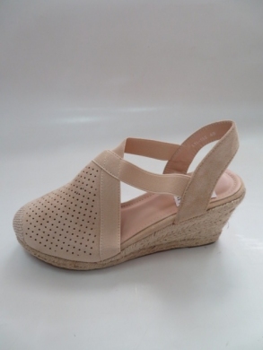 Sandały Damskie na koturnie (36-41) 11-138 BEIGE