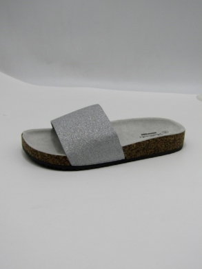 Klapki damskie na płaskim (36-41) 0510 SILVER/SILVER