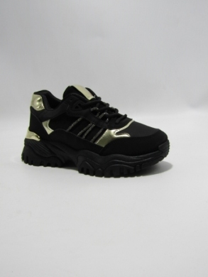 Buty sportowe damskie na płaskim (36-41) YY-5 BLACK