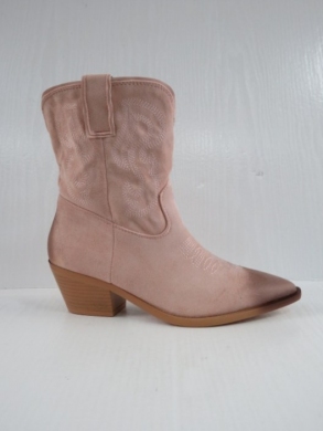 Kozaki damskie na obcasie (36-41) 5866 PINK