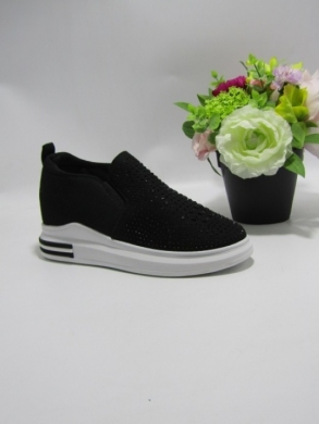 Buty sportowe damskie na koturnie (36-41) LL1929 BLACK