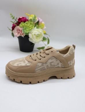 Buty sportowe damskie na płaskim (36-41) VL172 KHAKI