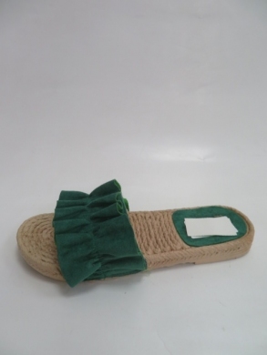 Klapki damskie na płaskim (36-41) OM917 GREEN