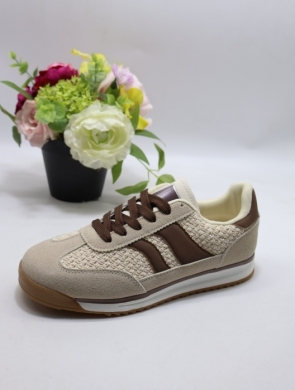 Buty sportowe damskie na płaskim (36-41) EV-510 BEIGE