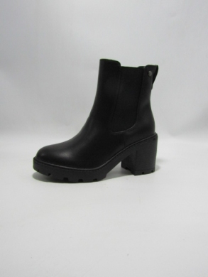 Botki damskie ocieplane na obcasie (36-41) 22060-6A BL/PU