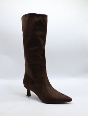 Kozaki damskie na szpilce (36-41) 181-235 BROWN