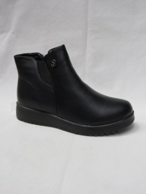 Botki damskie ocieplane na płaskim (36-41) X57-5 BLACK