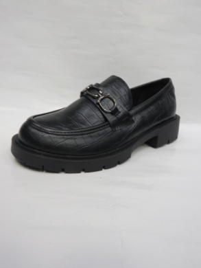 Mokasyny damskie na koturnie (36-41) 3238H BLACK