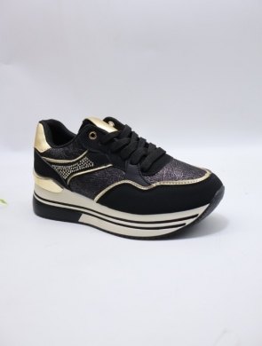 Buty sportowe damskie na płaskim (36-41) WW-245 BLACK