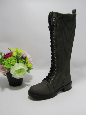 Kozaki damskie na płaskim (36-41) RXJ-90 GREEN