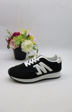 Buty sportowe damskie na płaskim (36-41) 6778 BLACK