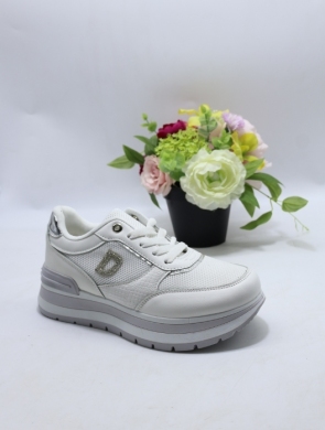 Buty sportowe damskie na płaskim (36-41) J-168 WHITE