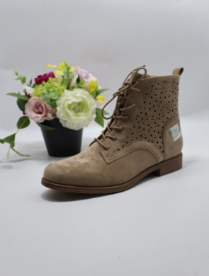 Botki damskie na płaskim (36-41) H2319-2 KHAKI