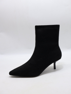 Botki damskie ocieplane na szpilce (36-41) 8-985 BLACK