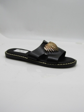 Klapki damskie na płaskim (36-41) 5192 BLACK
