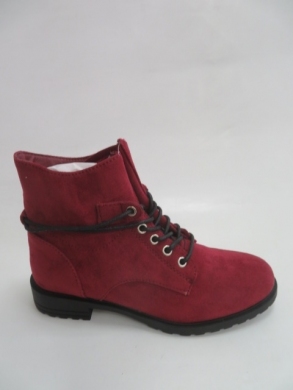 Botki damskie jesienne na płaskim (36-41) XLT-0650-01C WINE