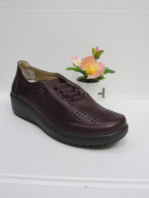 Półbuty damskie na koturnie (36-42) 8606-7 BURGUNDY