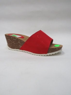 Klapki damskie na koturnie (36-41) 8282 RED