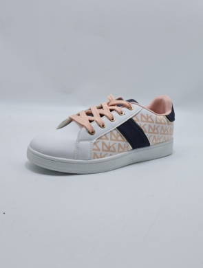 Buty sportowe damskie na płaskim (36-41) QS-59 WH/PINK