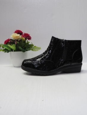 Botki damskie ocieplane na płaskim (36-41) Z1662 BLACK