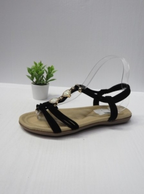 Sandały damskie na płaskim (36-41) 858-12 BLACK