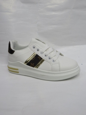 Buty sportowe damskie na płaskim (36-41) 2850 WH/BROWN