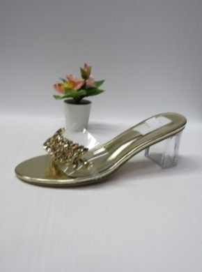 Klapki damskie na obcasie (36-41) YC193 GOLD