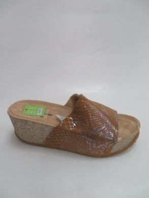 Klapki damskie na koturnie (36-41) RS-36 GOLD