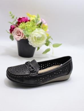 Mokasyny damskie na koturnie (36-41) YEHJ-231 BLACK