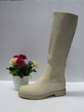 Kozaki damskie na płaskim (36-41) HB-182 BEIGE
