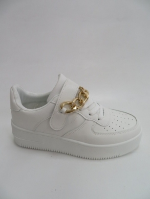 Sneakersy damskie niskie (36-41) B0-808 WHITE