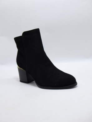Botki damskie ocieplane na obcasie (36-41) BM65 BLACK
