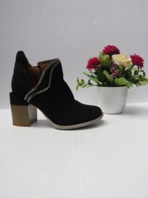 Botki damskie na obcasie (36-41) A5713 BLACK