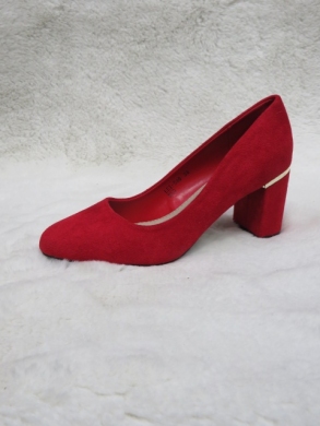 Czółenki damskie na obcasie (36-41) LE-546 RED