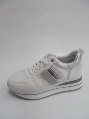 Buty sportowe damskie na płaskim (36-41) AB211 WHITE