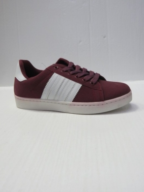 Buty sportowe damskie na płaskim (36-41) DS91-11 BURGUNDY