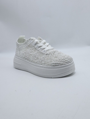 Buty sportowe damskie na płaskim (36-41) SL8832 WHITE