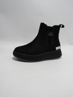 Botki damskie na płaskim (36-41) 24918 BLACK