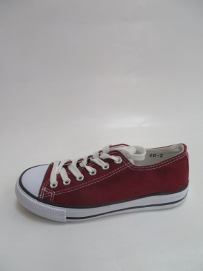 Trampki damskie na płaskim (36-41) ZC2 WINE RED