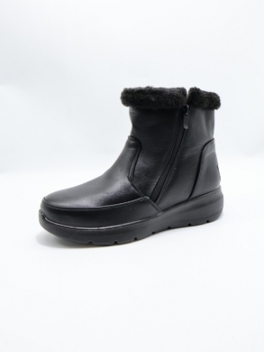 Botki damskie ocieplane na płaskim (36-42) YE5829-1 BLACK