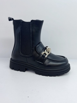 Botki dziewczęce ocieplane (31-36) 8959 BLACK