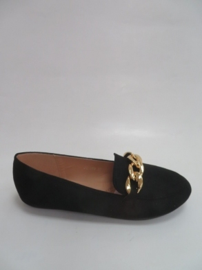 Mokasyny damskie na płaskim (36-41) 22-269 BLACK