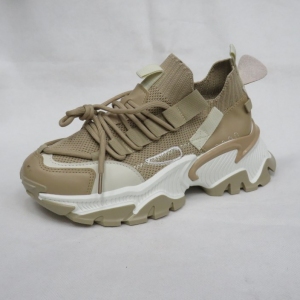 Buty sportowe damskie na płaskim (36-41) BL322 KHAKI