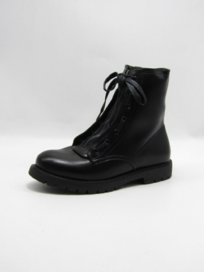 Botki damskie ocieplane na płaskim (36-41) D88710 BLACK