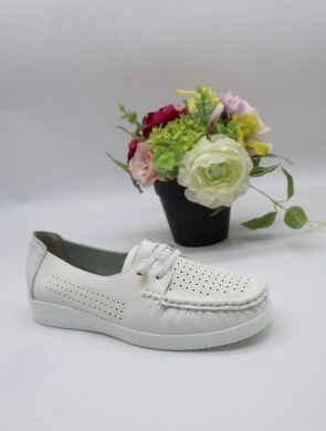 Mokasyny damskie na płaskim (36-41) 3064 WHITE