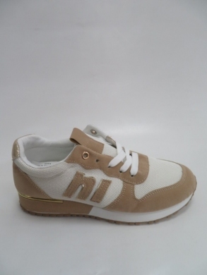 Buty sportowe damskie na płaskim (36-41) YR78 WHITE/KHAKI