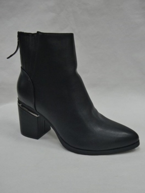 Botki damskie ocieplane na obcasie (36-41) H2189A BLACK